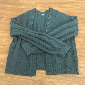 Green cardigan